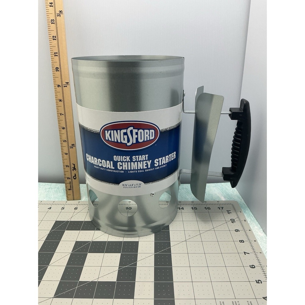 Kingsford Quick Start Charcoal Chimney Starter - Silver (BB0466)‎ new